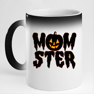 Funny Halloween Momster Monster 11oz Black Color Changing Mug