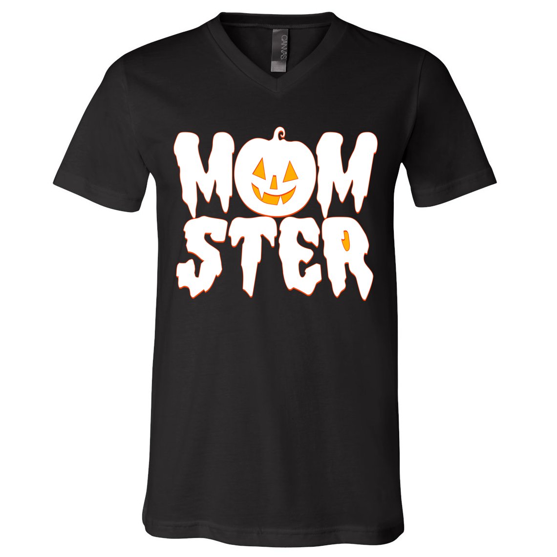 Funny Halloween Momster Monster V-Neck T-Shirt