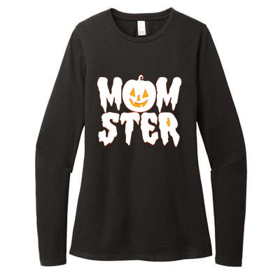 Funny Halloween Momster Monster Womens CVC Long Sleeve Shirt