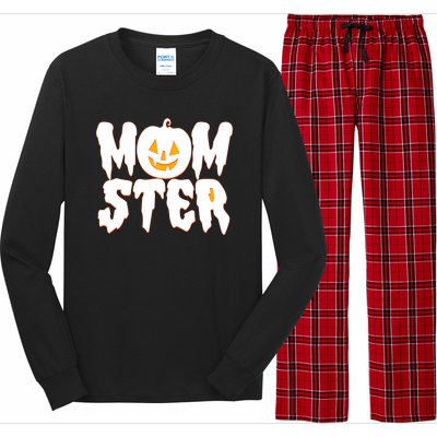 Funny Halloween Momster Monster Long Sleeve Pajama Set