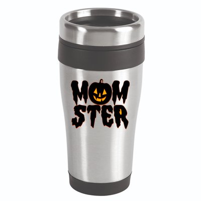Funny Halloween Momster Monster 16oz Travel Tumbler