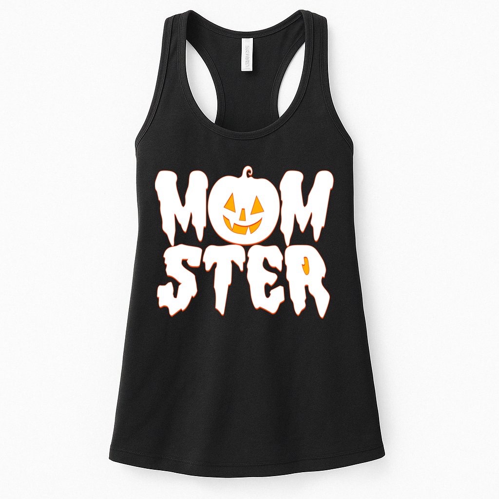 Funny Halloween Momster Monster Womens Tank Top