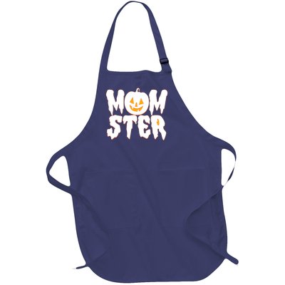 Funny Halloween Momster Monster Full-Length Apron With Pockets