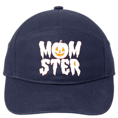 Funny Halloween Momster Monster 7-Panel Snapback Hat