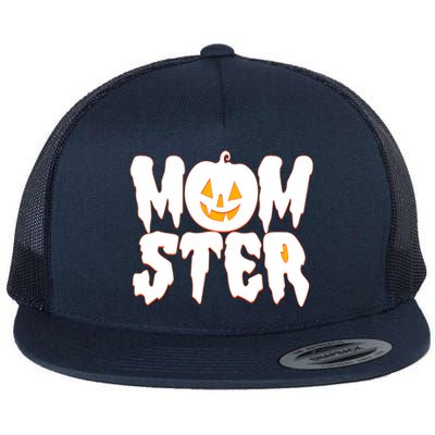 Funny Halloween Momster Monster Flat Bill Trucker Hat