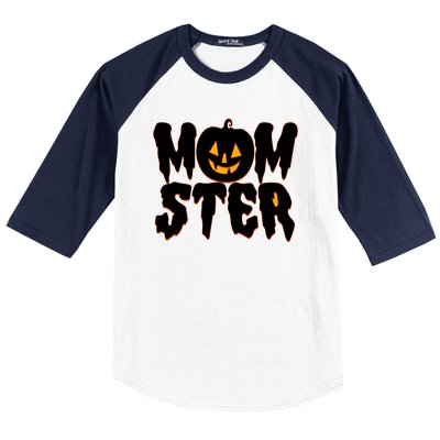 Funny Halloween Momster Monster Baseball Sleeve Shirt