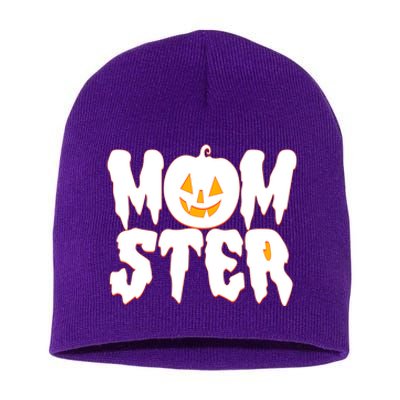 Funny Halloween Momster Monster Short Acrylic Beanie