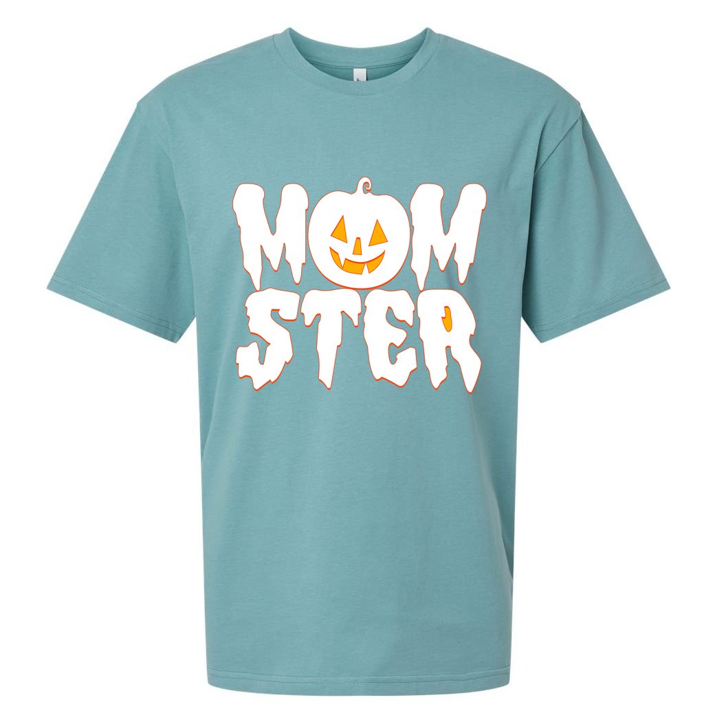 Funny Halloween Momster Monster Sueded Cloud Jersey T-Shirt