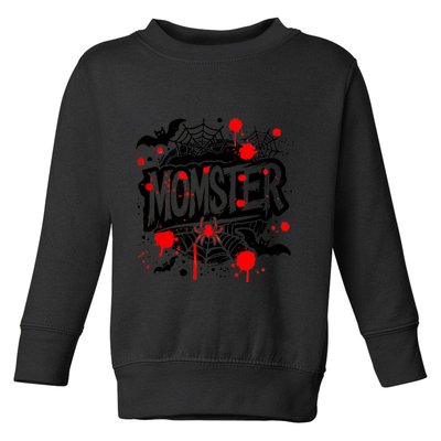 Funny Halloweem Momster Monster Mommy Mom Mother Matching Family Toddler Sweatshirt