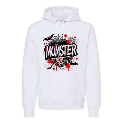 Funny Halloweem Momster Monster Mommy Mom Mother Matching Family Premium Hoodie