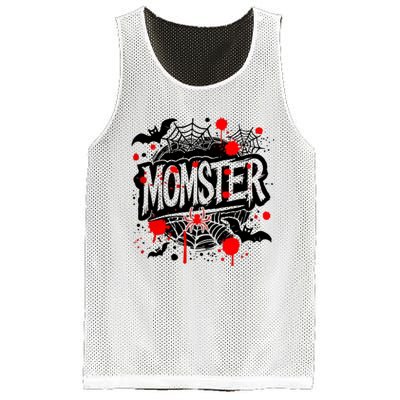 Funny Halloweem Momster Monster Mommy Mom Mother Matching Family Mesh Reversible Basketball Jersey Tank