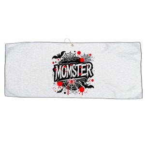 Funny Halloweem Momster Monster Mommy Mom Mother Matching Family Large Microfiber Waffle Golf Towel