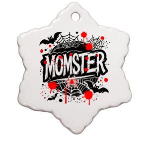 Funny Halloweem Momster Monster Mommy Mom Mother Matching Family Ceramic Star Ornament