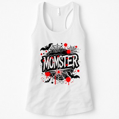 Funny Halloweem Momster Monster Mommy Mom Mother Matching Family Womens Tank Top
