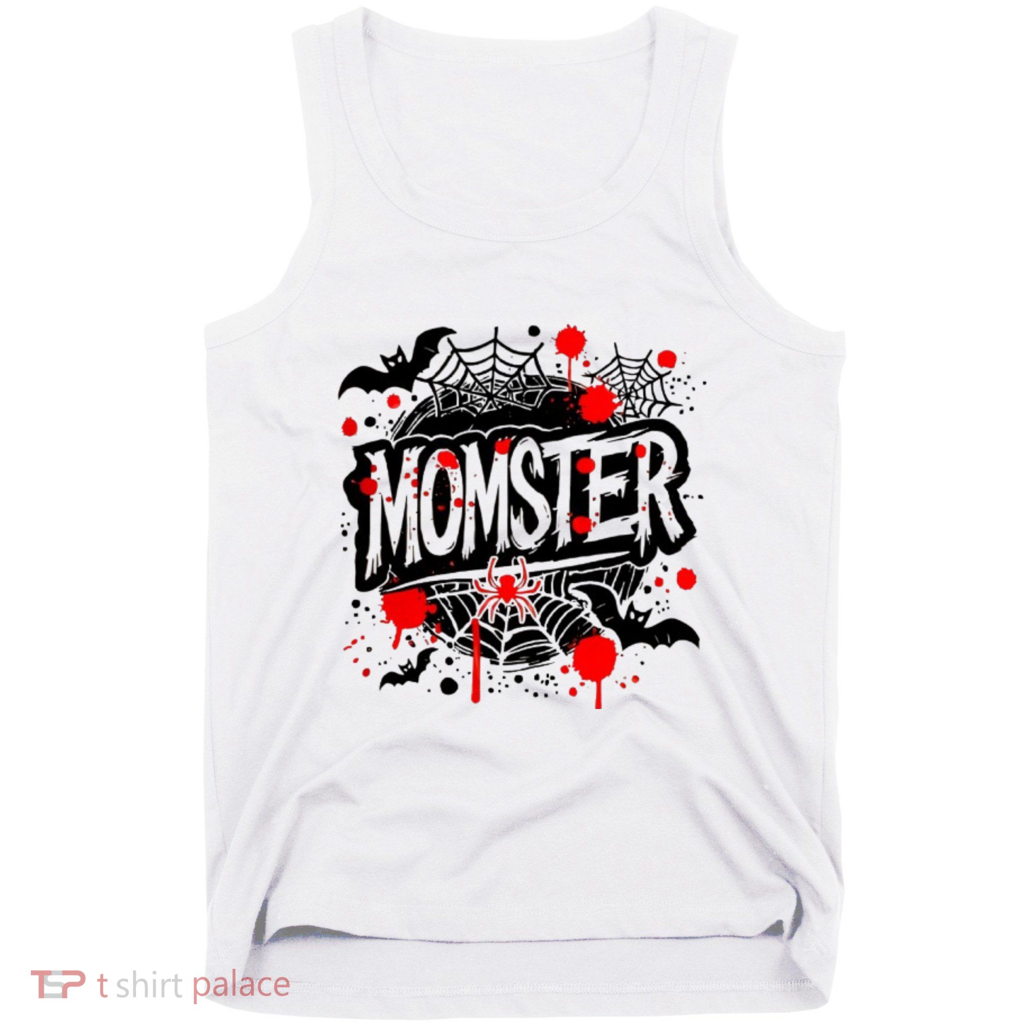 Funny Halloweem Momster Monster Mommy Mom Mother Matching Family Tank Top