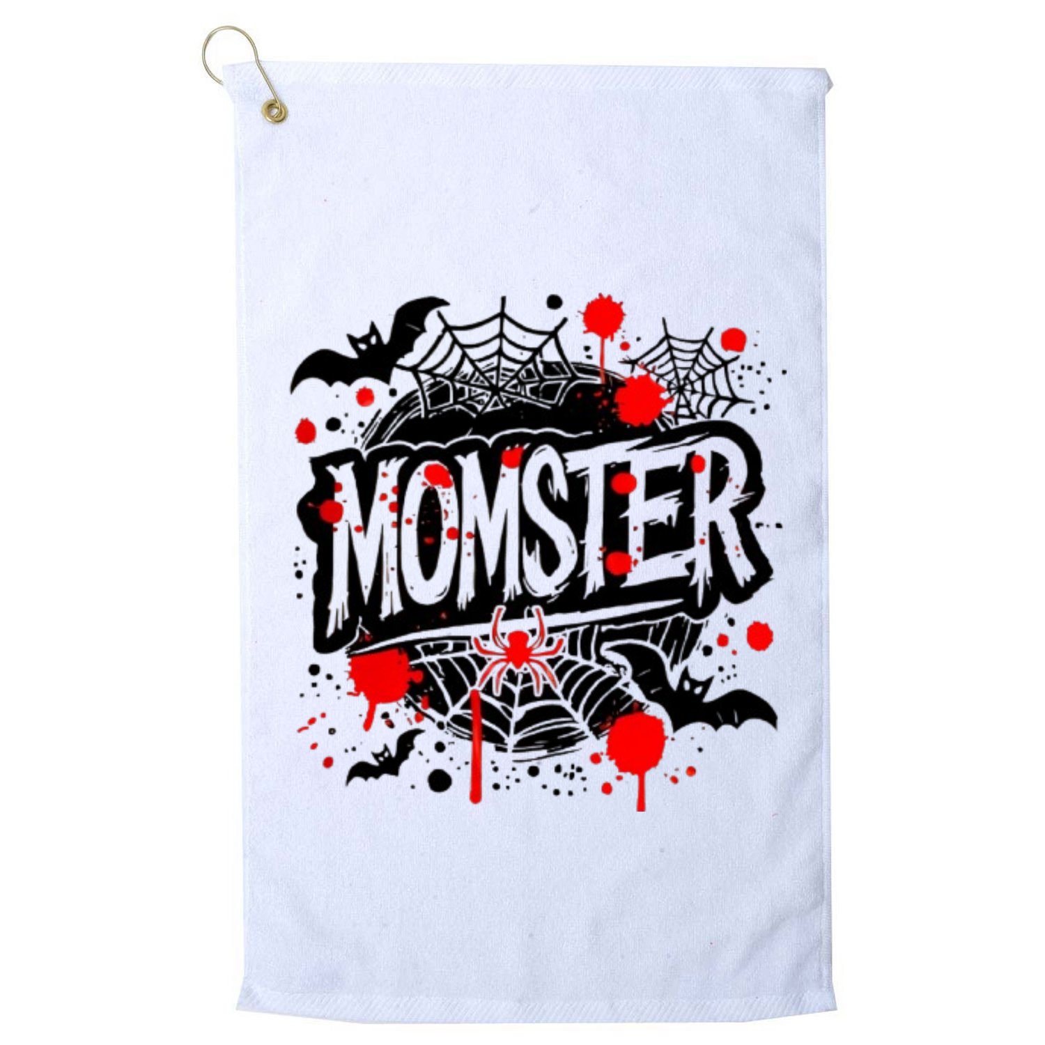 Funny Halloweem Momster Monster Mommy Mom Mother Matching Family Golf Towel