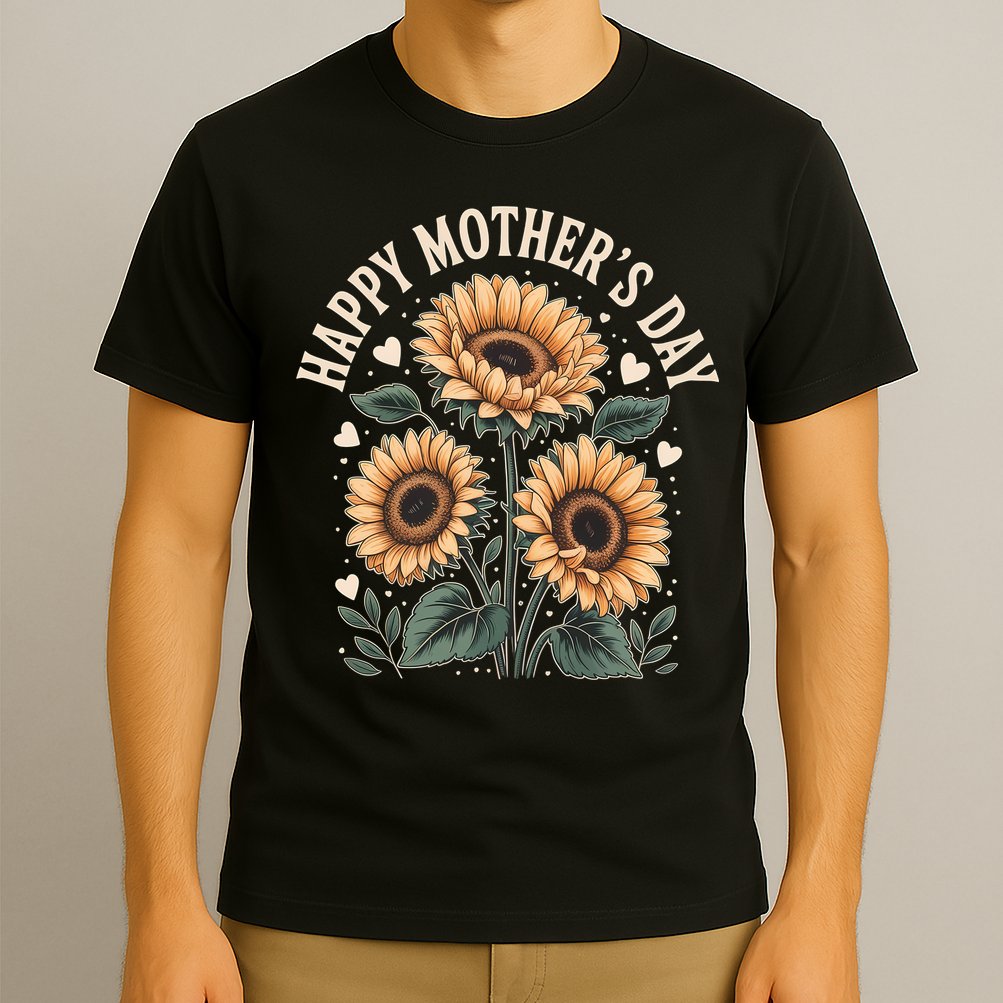 Funny Happy Mothers Day Cute Floral For Women Mom Grandma T-Shirt