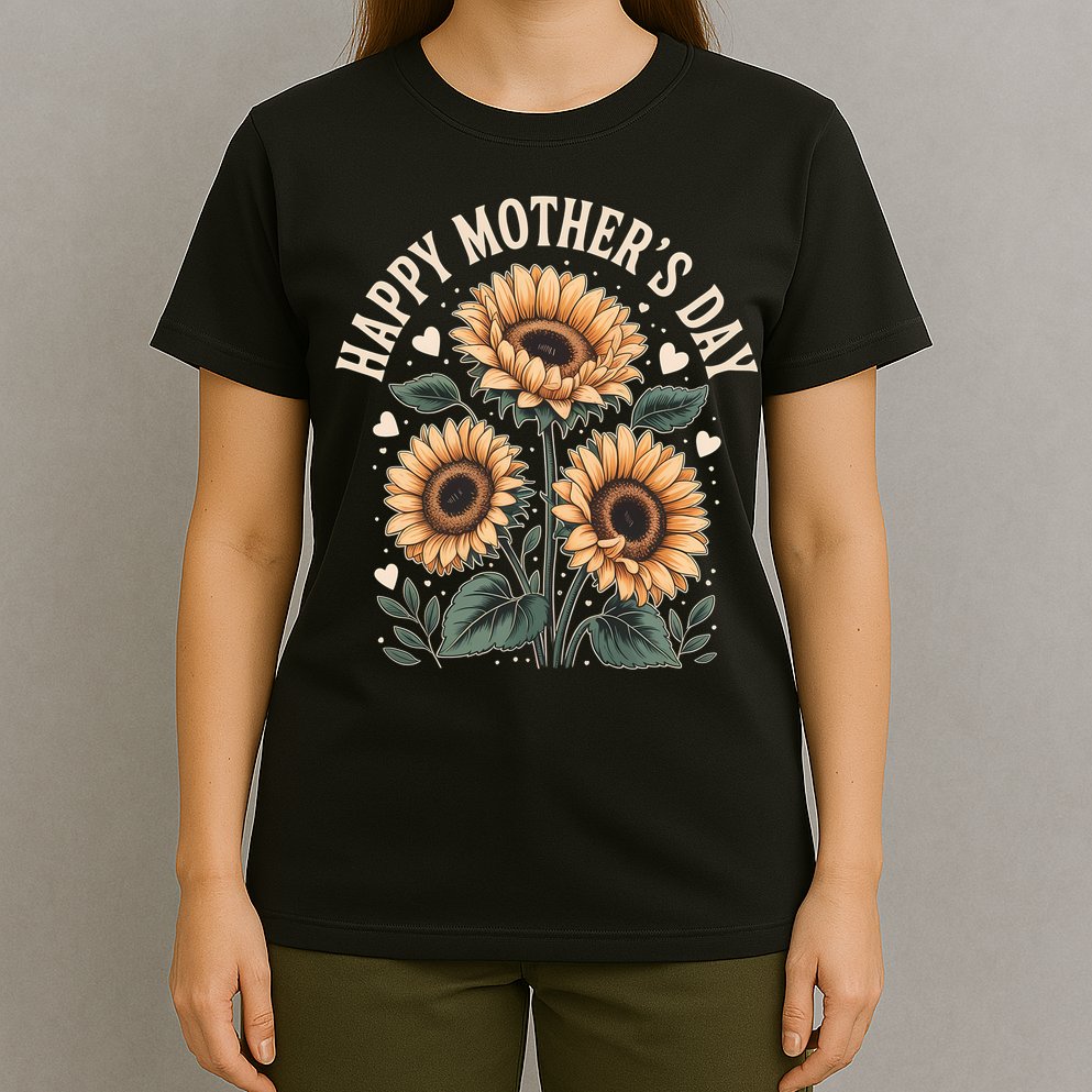 Funny Happy Mothers Day Cute Floral For Women Mom Grandma T-Shirt