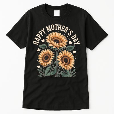 Funny Happy Mothers Day Cute Floral For Women Mom Grandma Tall T-Shirt