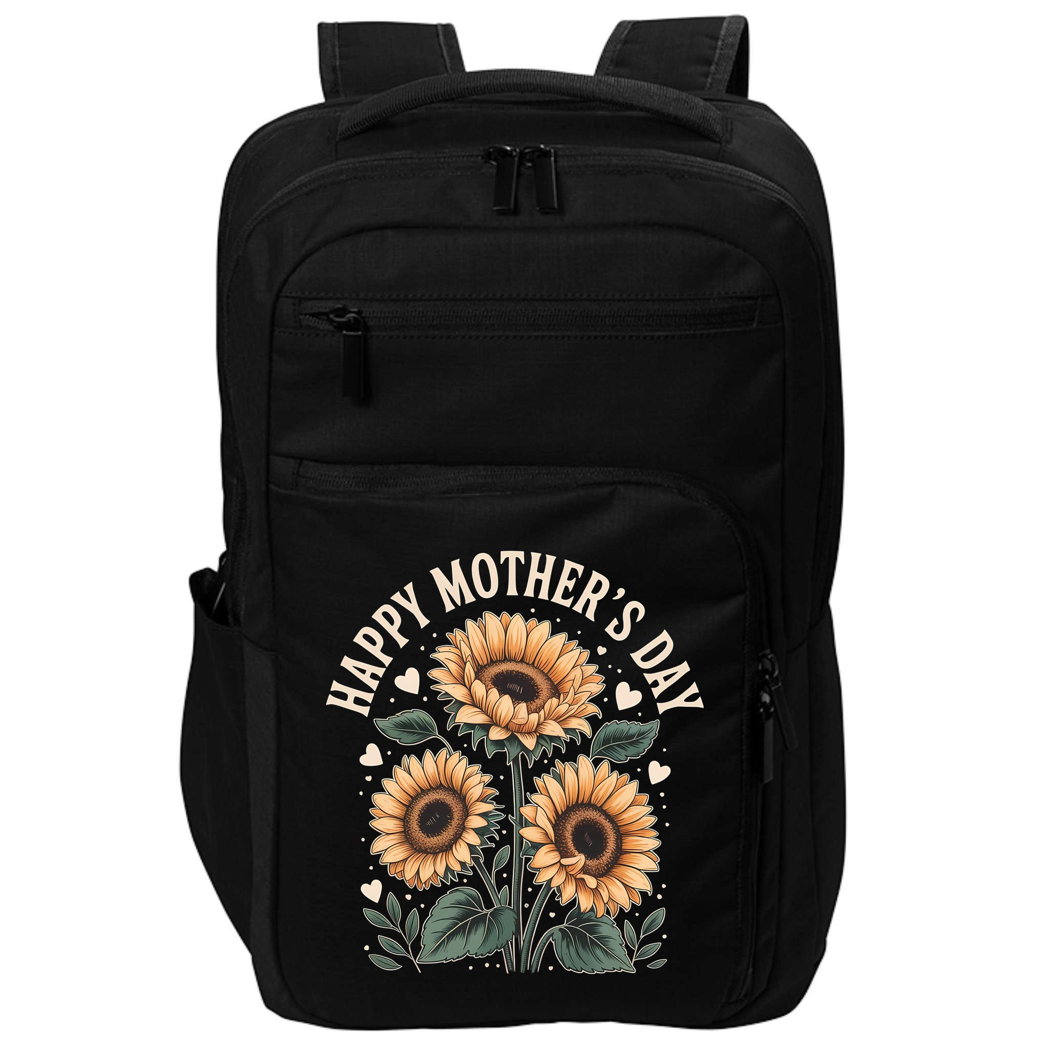 Funny Happy Mothers Day Cute Floral For Women Mom Grandma Impact Tech Backpack