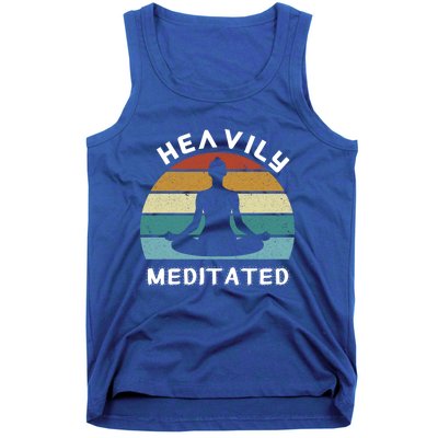 Funny Heavily Meditated Spiritual Yoga Meditation Gift Meaningful Gift Tank Top