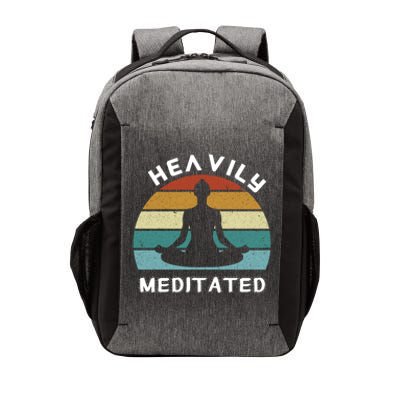 Funny Heavily Meditated Spiritual Yoga Meditation Gift Meaningful Gift Vector Backpack