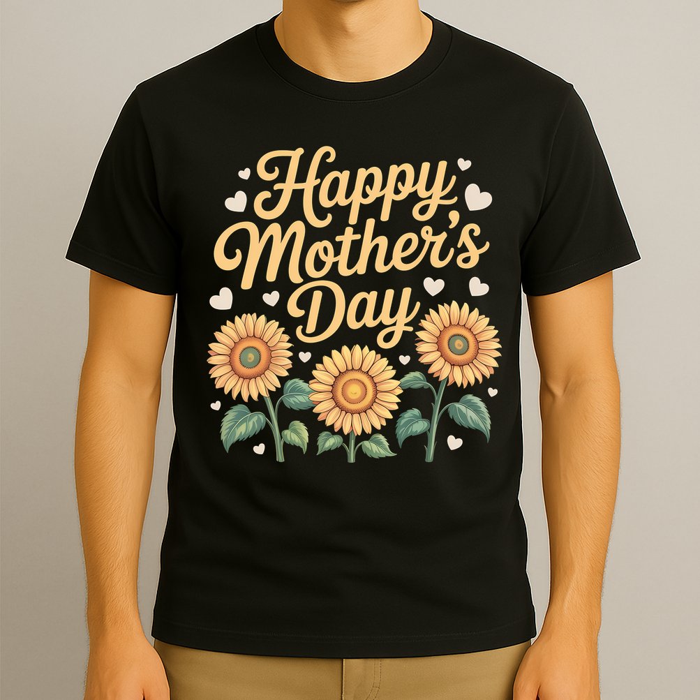 Funny Happy Mothers Day Cute Floral For Women Mom Grandma T-Shirt