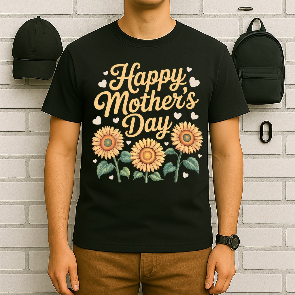 Funny Happy Mothers Day Cute Floral For Women Mom Grandma T-Shirt