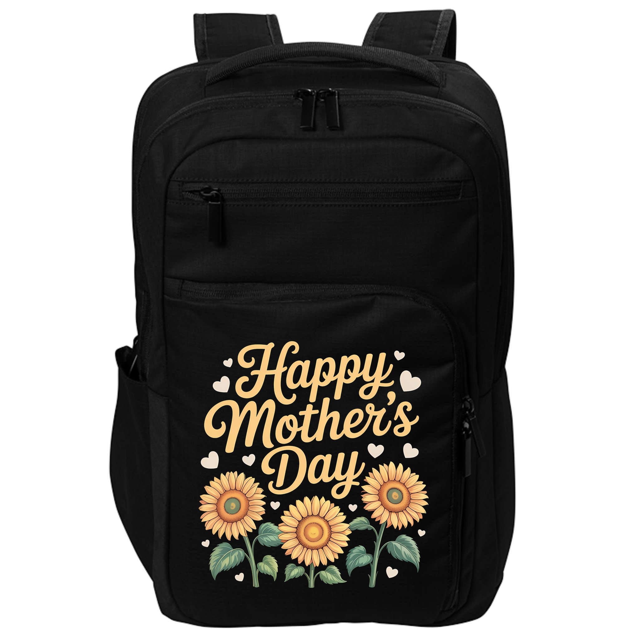 Funny Happy Mothers Day Cute Floral For Women Mom Grandma Impact Tech Backpack