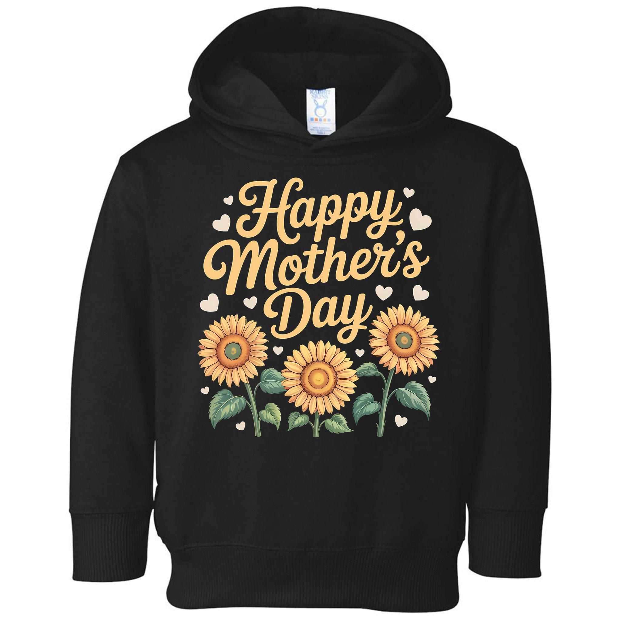 Funny Happy Mothers Day Cute Floral For Women Mom Grandma Toddler Hoodie