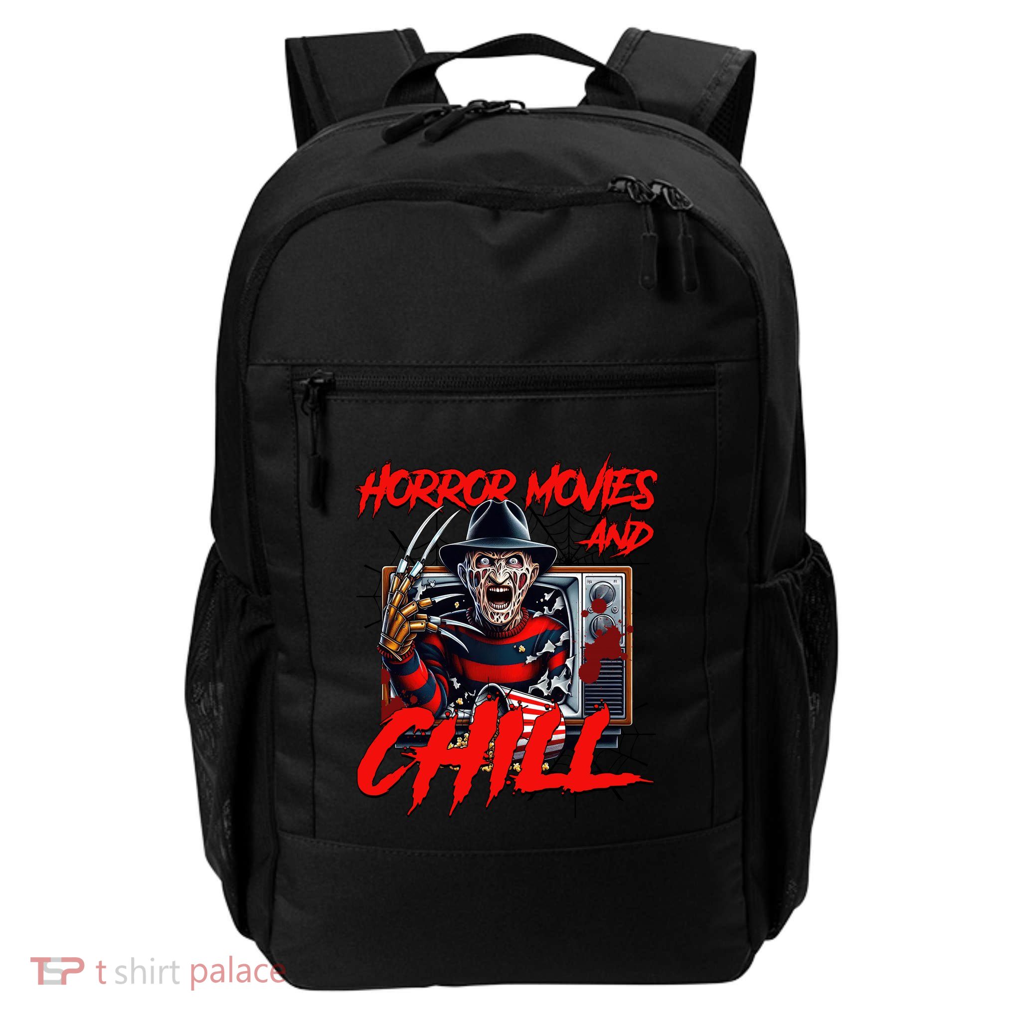 Freddy Horror Movies And Chill Scary Halloween Backpack