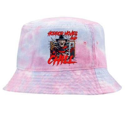 Freddy Horror Movies And Chill Scary Halloween Tie-Dyed Bucket Hat