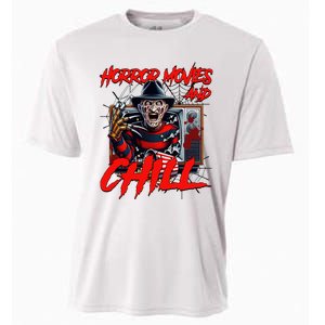 Freddy Horror Movies And Chill Scary Halloween Cooling Performance Crew T-Shirt