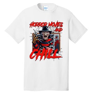 Freddy Horror Movies And Chill Scary Halloween Tall T-Shirt