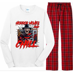 Freddy Horror Movies And Chill Scary Halloween Long Sleeve Pajama Set