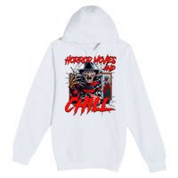 Freddy Horror Movies And Chill Scary Halloween Premium Pullover Hoodie