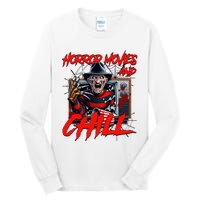 Freddy Horror Movies And Chill Scary Halloween Tall Long Sleeve T-Shirt