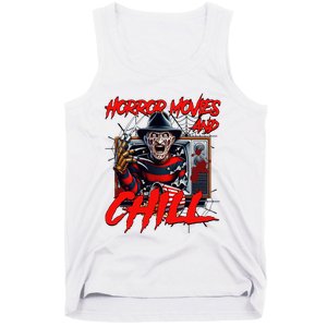 Freddy Horror Movies And Chill Scary Halloween Tank Top