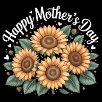 Funny Happy Mothers Day Cute Floral For Women Mom Grandma Sweatshirt