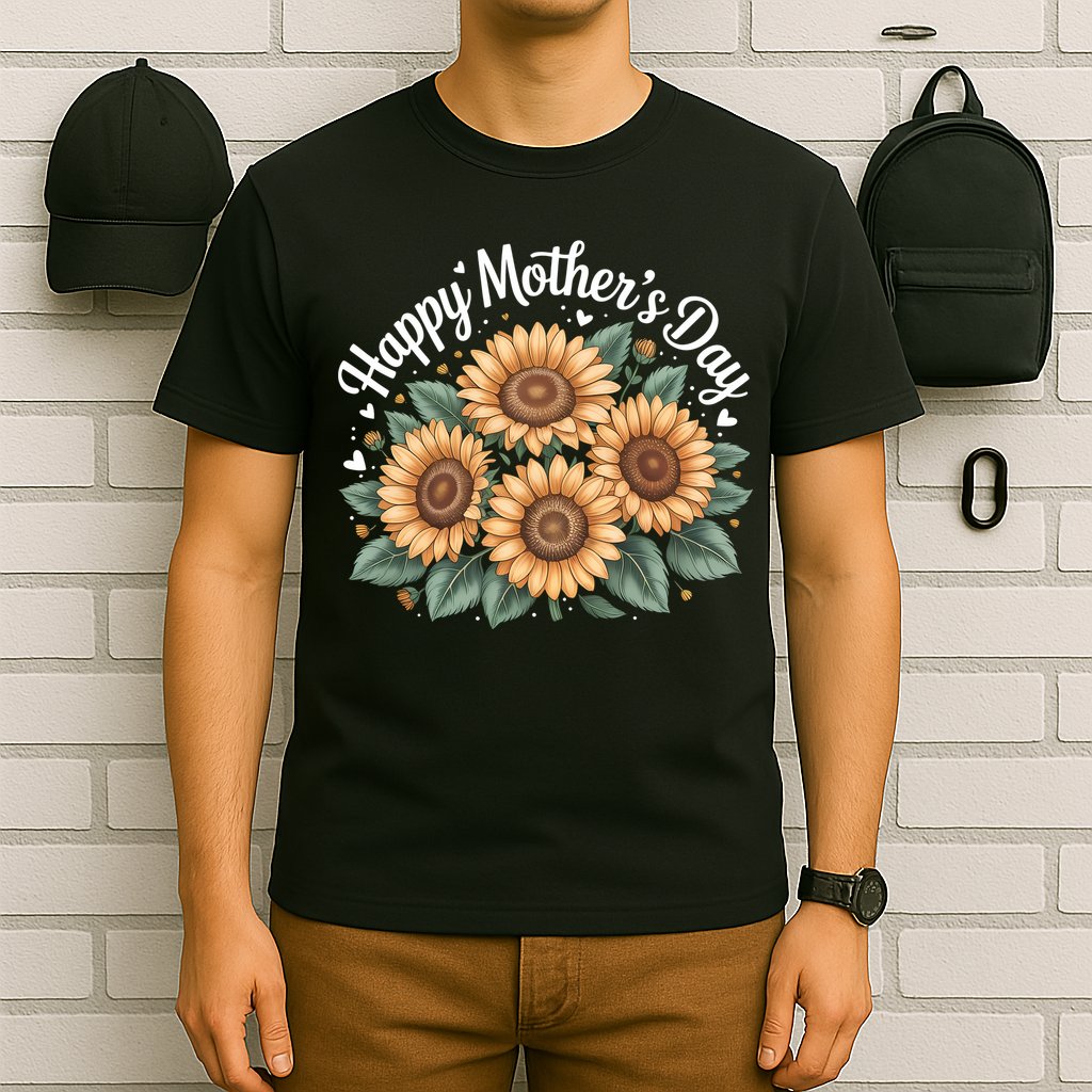 Funny Happy Mothers Day Cute Floral For Women Mom Grandma T-Shirt