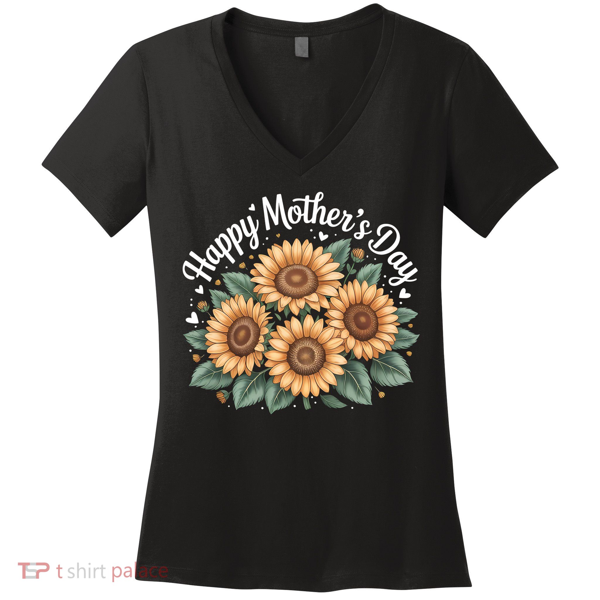 Funny Happy Mothers Day Cute Floral For Women Mom Grandma Women's V-Neck T-Shirt