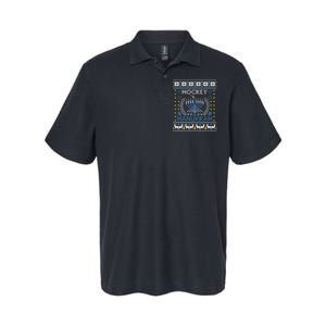 Funny Hockey Menorah Hanukkah Jewish Festival Holiday Season  Softstyle Adult Sport Polo