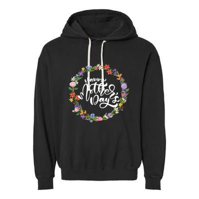 Funny Happy MotherS Day Gift For Lovers Garment-Dyed Fleece Hoodie