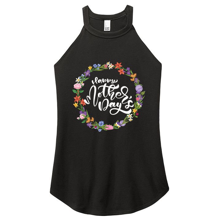 Funny Happy MotherS Day Gift For Lovers Women's Perfect Tri Rocker Tank