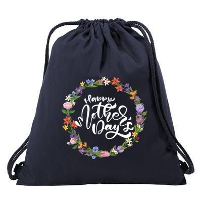 Funny Happy MotherS Day Gift For Lovers Drawstring Bag