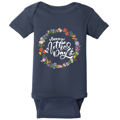 Funny Happy MotherS Day Gift For Lovers Baby Bodysuit