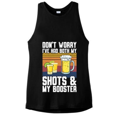 Funny Had My 2 Shots Don't Worry Had Both My Shots Tequila Ladies PosiCharge Tri-Blend Wicking Tank