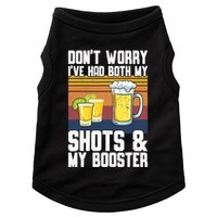 Funny Had My 2 Shots Don't Worry Had Both My Shots Tequila Doggie Tank