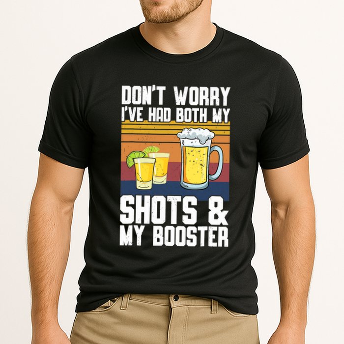 Funny Had My 2 Shots Don't Worry Had Both My Shots Tequila Performance Shirt