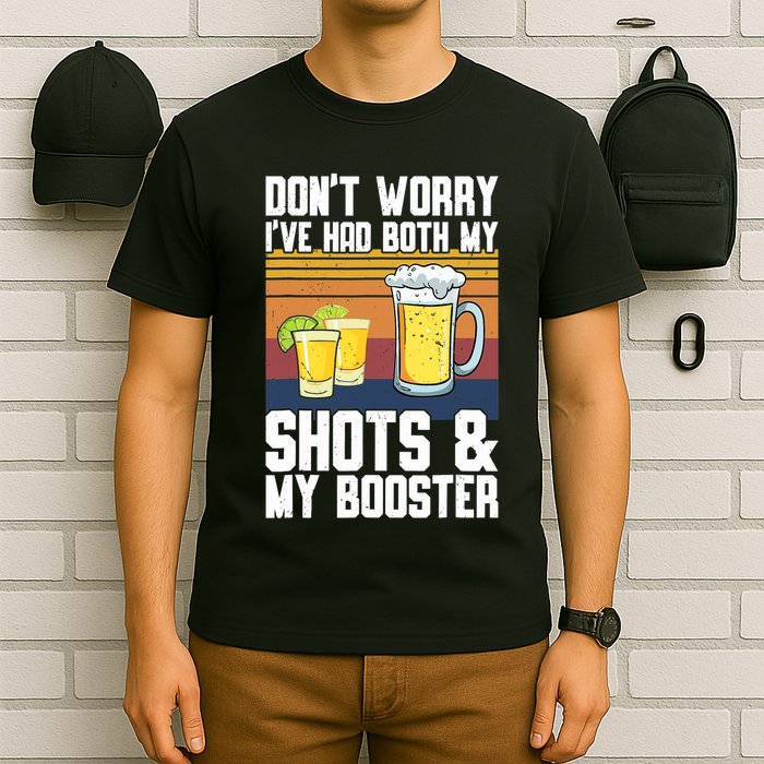 Funny Had My 2 Shots Don't Worry Had Both My Shots Tequila T-Shirt